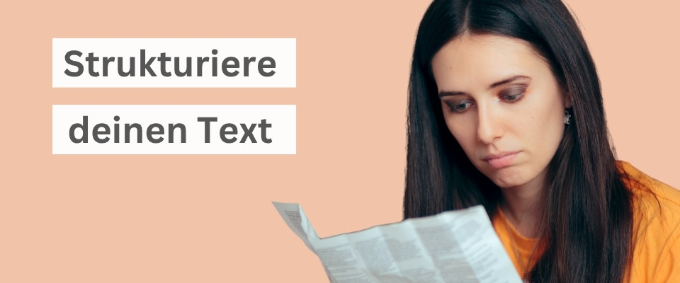 Strukturiere deine Website Texte