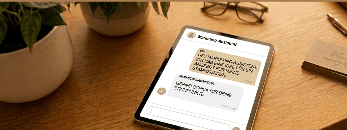 Dein digitaler Marketing-Zwilling hilft dir bei deinen Tätigkeiten im Büro